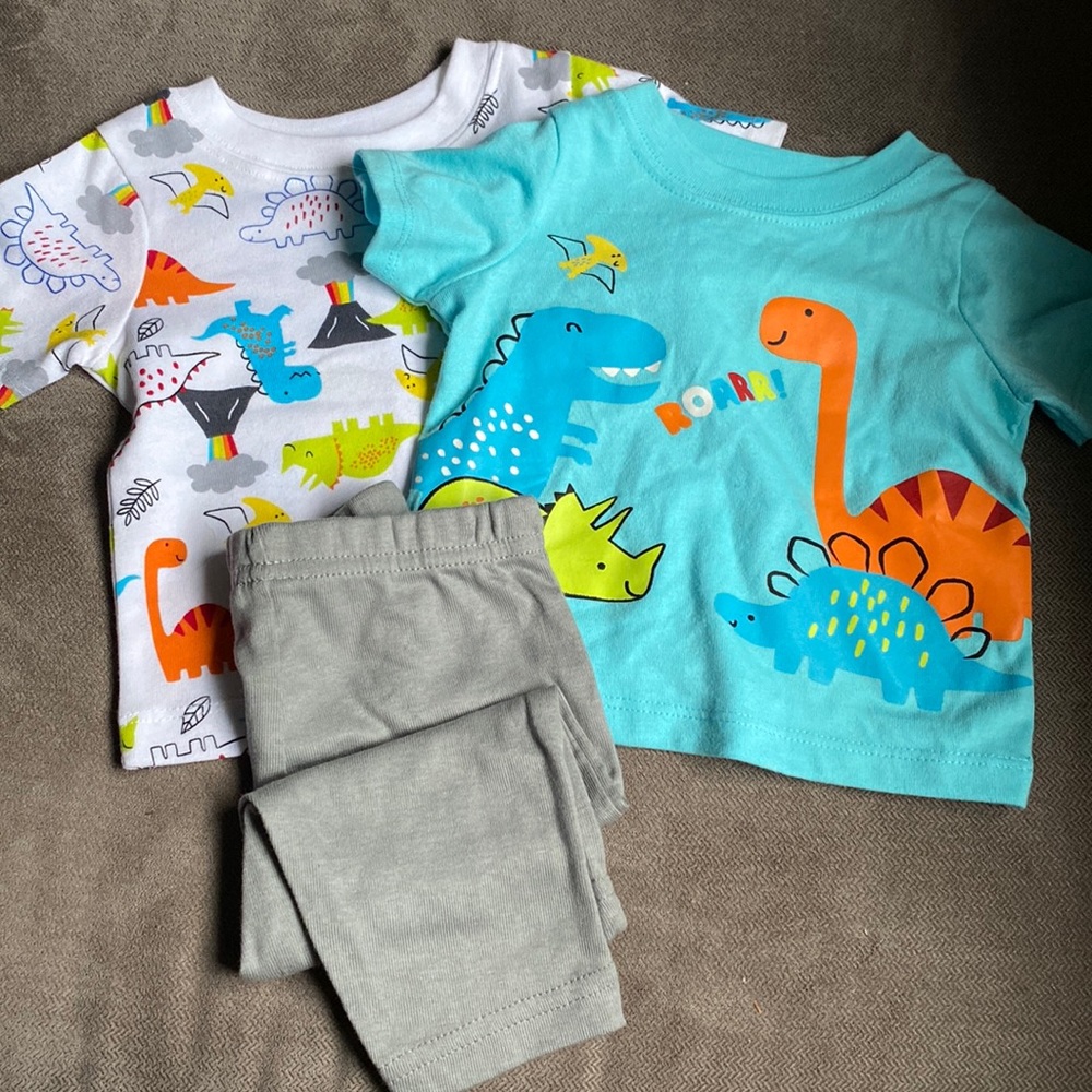 2 Dinosaur Tops and Pants